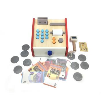 Großhandel B2B Kinderspielzeug-Simulation Kassierer/in Kasse aus holz